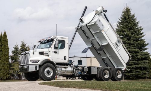 Vacutrux EnviroTrux - Industrial Grade Septic Truck - White w/ Tank Hoisted