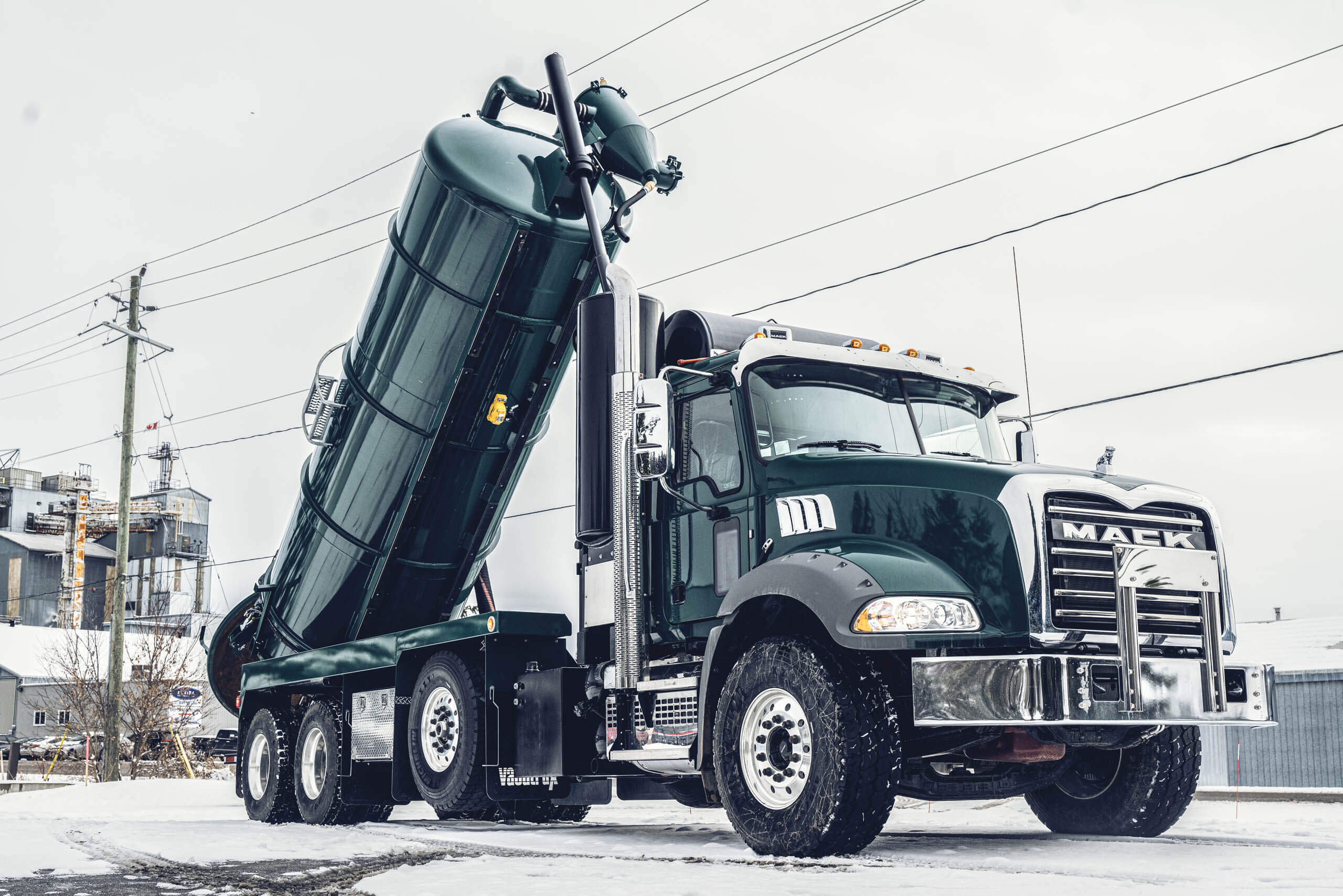 Vacutrux EnviroTrux - Industrial Grade Septic Truck w/ Tank Hoisted